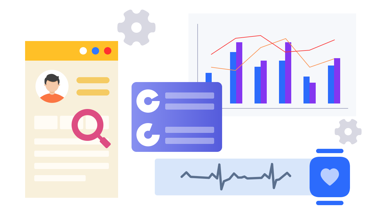 一体化会员健康档案系统示意图